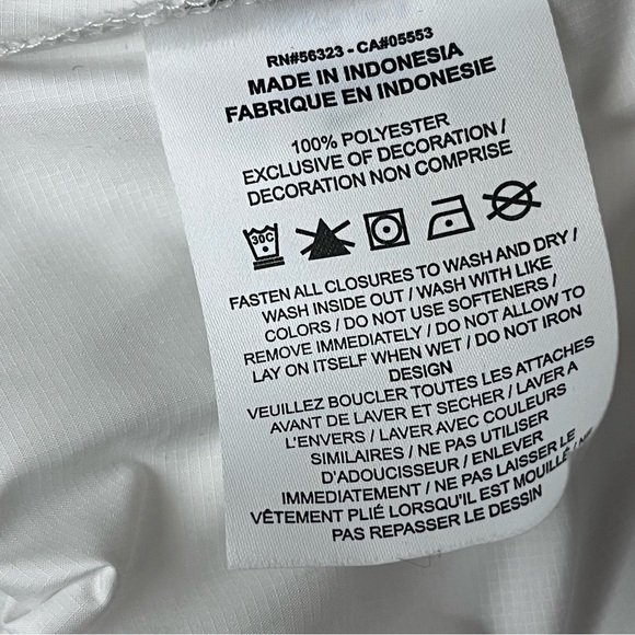 Nike Windrunner Ripstop Full Zip Windbreaker Jacket Ivory L Athletic Streetwear - Picture 7 of 9